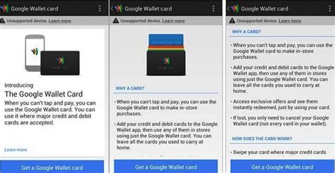 is google wallet card nfc|Google Wallet not accepted.